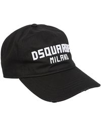 DSquared² - Accessoires ,Zwart ,Katoen Baseball Cap - Lyst