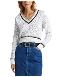 Pepe Jeans - V-Neck Knitwear - Lyst