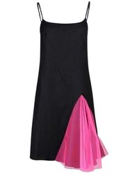 Christopher Kane Strappy Dress With Godets - Zwart