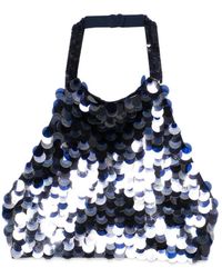 P.A.R.O.S.H. - Tops ,Blauw ,Blusa - Lyst