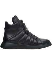ESTRO - Schwarze leder high-top sneakers für winter er00113957 - Lyst