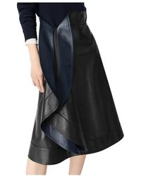 Bottega Veneta - Leather Skirts - Lyst