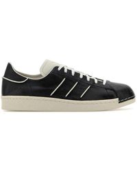 Y-3 - Schwarze Leder Superstar Sneakers - Lyst