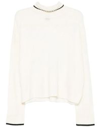 Pinko - Luxuriöser Woll-Kaschmir-Pullover Bianco - Lyst