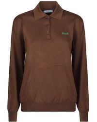 Prada - Tops ,Bruin ,Polo Shirts - Lyst
