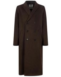 Amaranto - Jassen ,Bruin ,Wol Cappotto Outdoor - Lyst