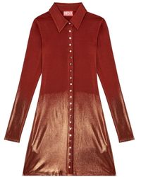 DIESEL - Shirt Dresses - Lyst