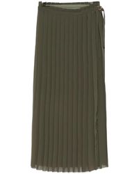 Ami Paris - Rokken ,Groen ,Polyester Geplooide Rok - Lyst