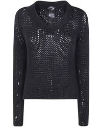 SAPIO - V-Neck Knitwear - Lyst