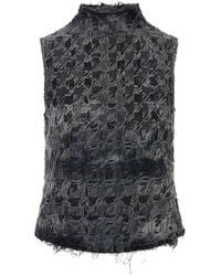 DIESEL - Schwarzes Top Für Frauen - Lyst