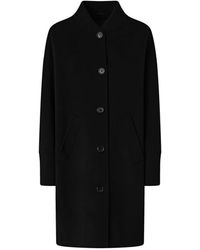 Pinko - Jassen ,Zwart ,Wol Elegante Wollen Jas Aw 25 - Lyst