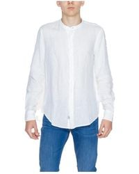 Blauer - Camicia manica lunga lino collezione primavera/estate - Lyst