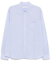 Maison Labiche - Overhemden ,Blauw ,Lichtblauwe Button-Down Overhemd - Lyst