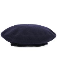 Kangol - Dunkelblaue Woll-Flachkappe Hut - Lyst