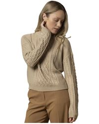 Kocca - Truien & Vesten ,Bruin ,Sweatshirt Met Juweeleffect En Chique Stijl - Lyst