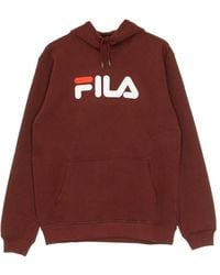 Fila - Hoodies & Sweatvesten ,Bruin ,Katoen Tawny Port Kangaroo Hoodie Sweatshirt - Lyst