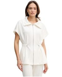 Joseph Ribkoff - Scuba Jersey Boxy Jacke Mit Kordelzug Taille - Lyst