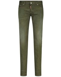 DSquared² - Slim-fit paint splatter jeans - Lyst