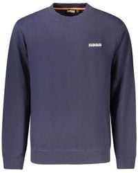Napapijri - Blauwe Katoenen Trui - Lyst