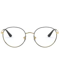 Vogue - Montatura occhiali nero oro - Lyst
