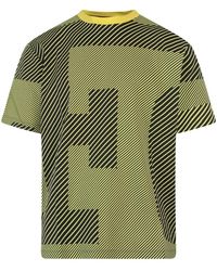 Ferrari - T-shirt in cotone giallo taglia oversize - Lyst