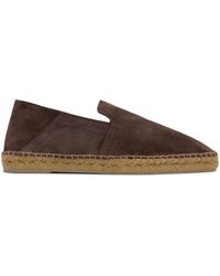 Castañer - Schoenen ,Bruin ,Suède Parker T/186 Platte Espadrille Voor - Lyst