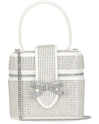 Self-Portrait - Strass-Handtasche Mit Schleifendetail - Lyst