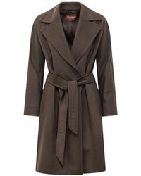 Max Mara - Jassen ,Bruin ,Wol Dravenna Jas - Lyst