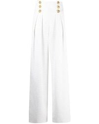 Balmain - Trousers > Wide Trousers - Lyst