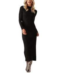Ydence - Schwarzes Midi-Kleid Für Frauen - Lyst