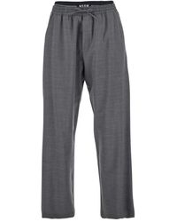 MSGM - Straight Trousers - Lyst