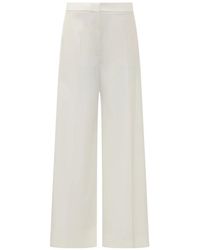 Stella McCartney - Broeken ,Wol Wijde Pijpen Broek - Lyst