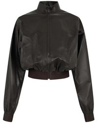 Gucci - Jassen ,Bruin ,Leer Nappa Bomber - Lyst