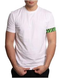 DSquared² - Tops ,Wit ,T-Shirt Ronde Hals - Lyst