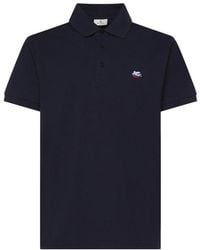 Etro - Piqué Polo Shirt Van Katoen Met Pegaso-Borduursel - Lyst