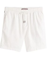 Tommy Hilfiger - Leinen Bermuda Shorts Mit Kordelzug Stil - Lyst