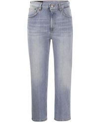 Dondup - Tami wide leg jeans - hellblau - Lyst