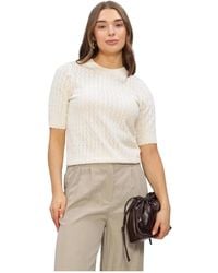 Object - Truien & Vesten ,Denim Truien & Vesten Objflauny S/S Re Knit Top - Lyst