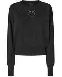 Pinko - Truien & Vesten ,Zwart ,Wol Lanzarote Sweater - Lyst