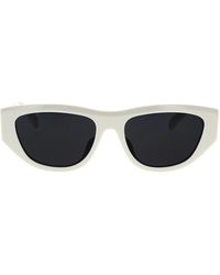 Celine - Stilvolle cat-eye sonnenbrille elfenbein/grau - Lyst