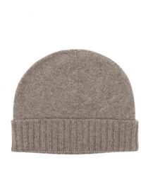 Malo - Accessoires ,Grijs ,Kasjmier Ribbed Cashmere Hat - Lyst