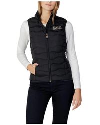 EA7 - Logo Down Vest - Lyst