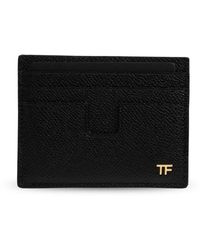 Tom Ford - Kaarthouder Van Leer Met Kleine Nerf - Lyst