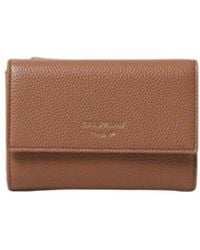 Emporio Armani - Raffinierte Trifold Leder Geldbörse - Lyst