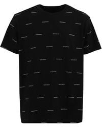 Givenchy - Tops ,Zwart ,Katoen 4G Motif Print T-Shirt - Lyst