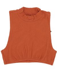 Nike - Sportswear Chill Knit Rib Crop Tank - Lyst