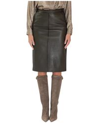 P.A.R.O.S.H. - Leather Skirts - Lyst