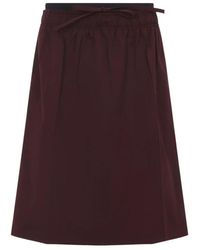 Prada - Polyester Midi Rok - Lyst