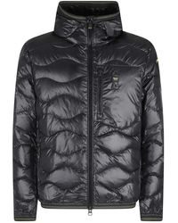 Blauer - Jassen ,Zwart ,Polyester Wave Jacket - Lyst