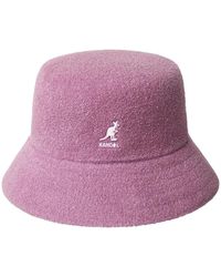 Kangol - Rosa Baumwoll-Eimerhut - Lyst